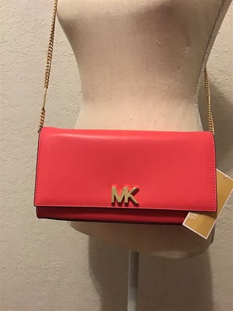 michael kors mott leather clutch|michael kors clutch crossbody.